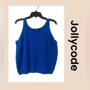 Women’s Cropped Sweater Tank Top Size Large